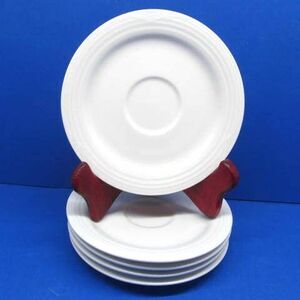 Noritake Arctic White  6" Tea Saucers Bundle of 5